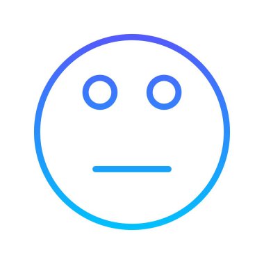 Gülen çizgi gradyan simgesi