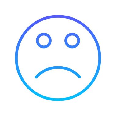 Gülen çizgi gradyan simgesi