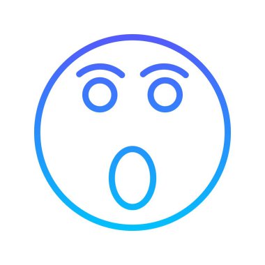 Gülen çizgi gradyan simgesi