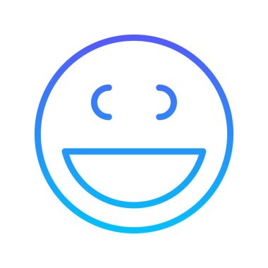 Gülen çizgi gradyan simgesi