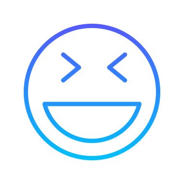 Gülen çizgi gradyan simgesi