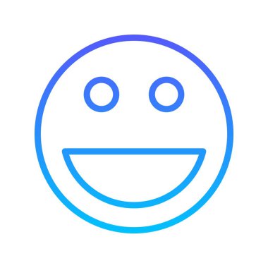 Gülen çizgi gradyan simgesi