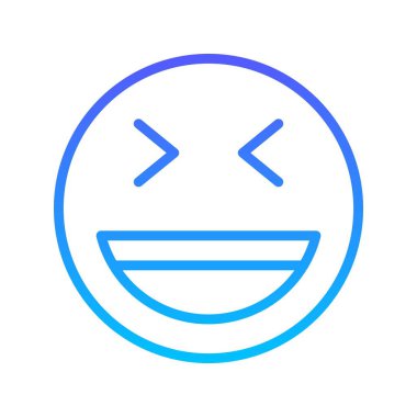 Gülen çizgi gradyan simgesi