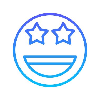 Gülen çizgi gradyan simgesi