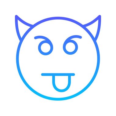 Gülen çizgi gradyan simgesi