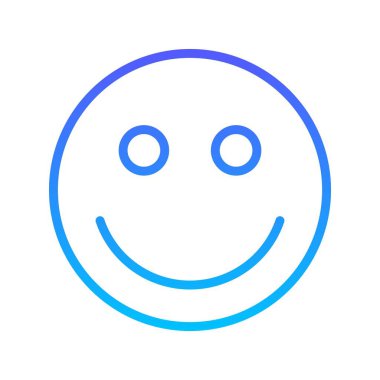 Gülen çizgi gradyan simgesi