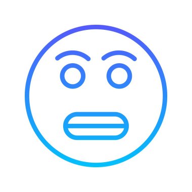 Gülen çizgi gradyan simgesi