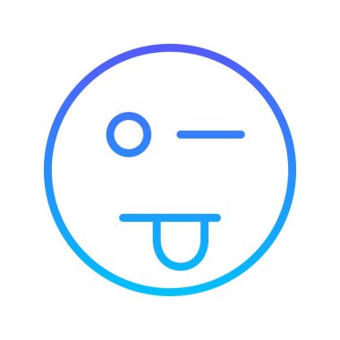 Gülen çizgi gradyan simgesi