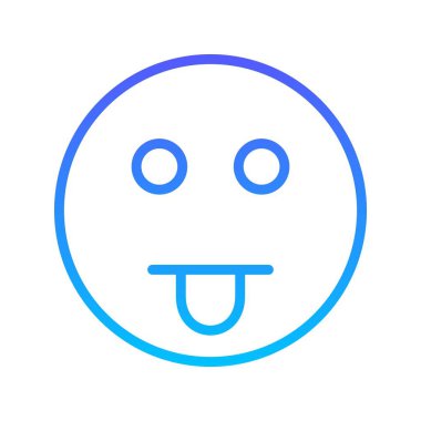 Gülen çizgi gradyan simgesi