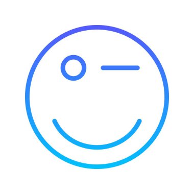 Gülen çizgi gradyan simgesi