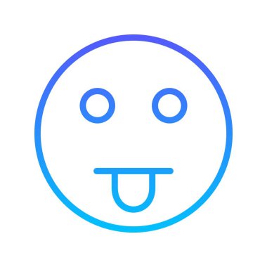 Gülen çizgi gradyan simgesi