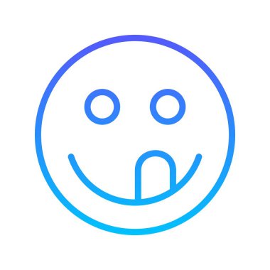 Gülen çizgi gradyan simgesi