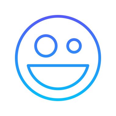 Gülen çizgi gradyan simgesi