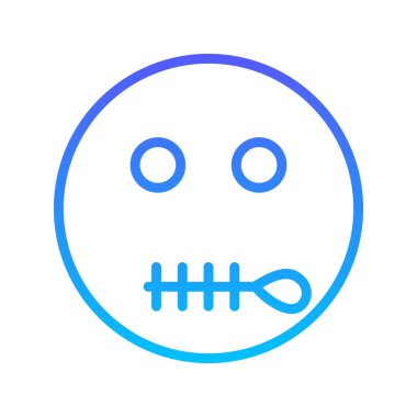 Gülen çizgi gradyan simgesi