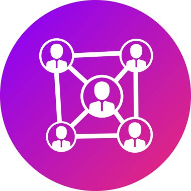 SEO, Arama Motoru Optimizasyon UI Satır Simgesi Gradyan Renk Arkaplanı