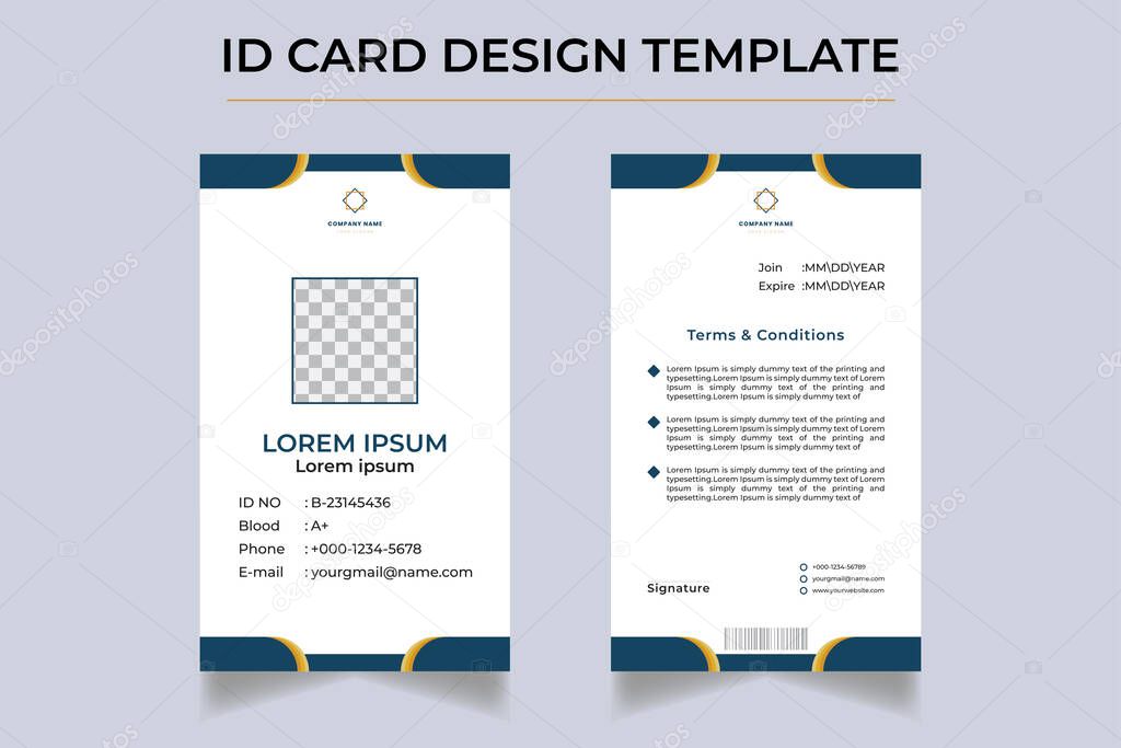 Business id card template