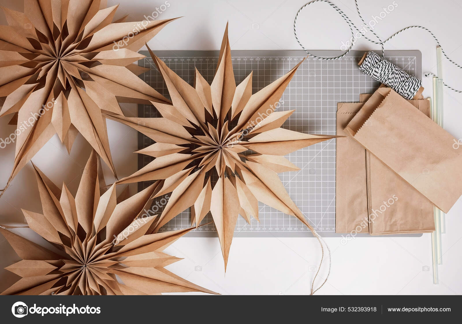 Diy Brown Paper With Silver Snowflakes Wrapping Paper · Gift Wrap ·  Papercraft on Cut Out + Keep