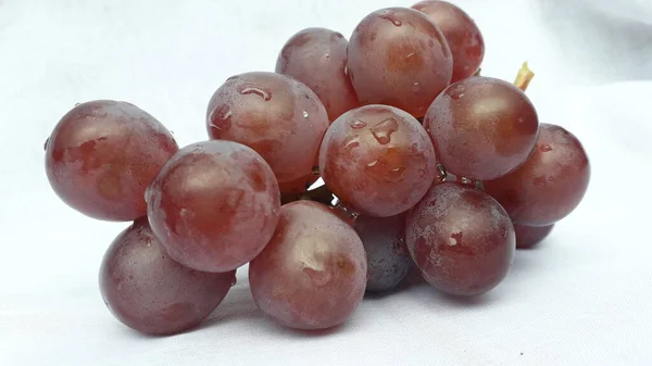 Fresh Grape Anggur Indonesian White Background — Fotografia de Stock