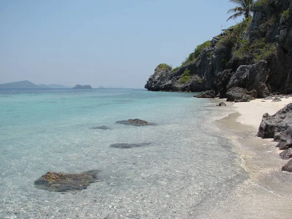 Beautiful Beaches Clear Sea Gulf Thailand — 스톡 사진