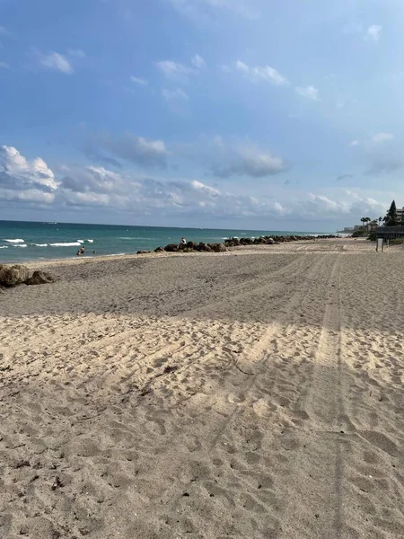 Florida Sandy Beach Sunny Day Image — Stock Photo, Image