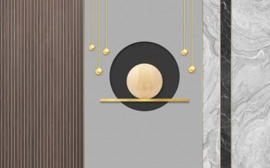 Modern simple style geometric splicing pattern, marble background wall, wallpaper, gray background, three-dimensional pattern
