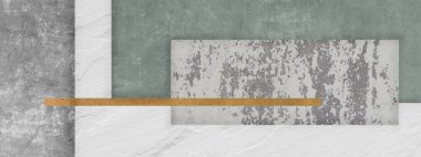 Soyut geometrik çizgi sanat deseni, basit tarz sanat duvarı tasarımı