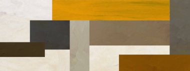 Basit stil geometrik renk bloğu sanat deseni, soyut altın çizgi duvar tasarımı