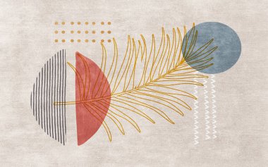 Soyut antik halı, modern sanat geçmişi.