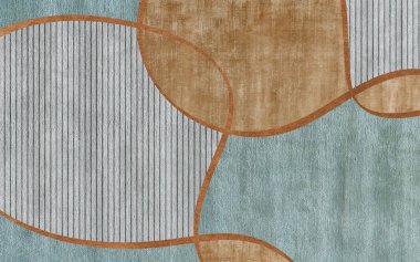 Soyut antik halı, modern sanat geçmişi.