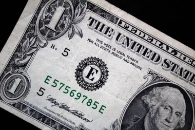 Bir dolarlık banknotu kapat