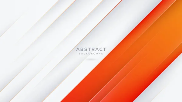 Moderne Abstracte Witte Oranje Achtergrond — Stockvector