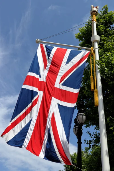 Union Jack Flag United Kingdom Flags Commonwealth Nations Parliament Square — Foto de Stock