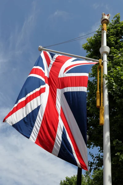 Union Jack Flag United Kingdom Flags Commonwealth Nations Parliament Square — Foto de Stock