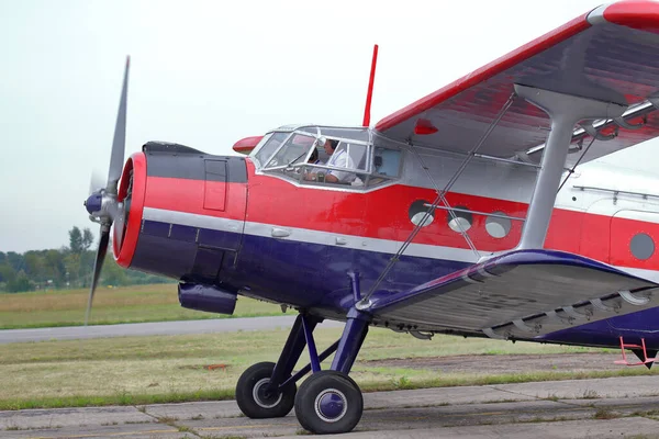 Kaunas Lithuania August 2019 Lithuanian Antonov Transport Aircraft Taxiing Air — Foto Stock