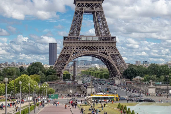 Paris France June 2019 View Eiffel Tower Tour Eiffel Jardins — Stockfoto