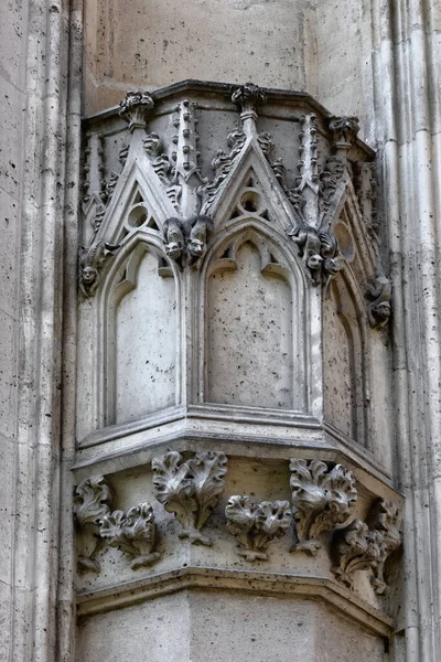 Gothic architecture of the Basilica of Saint-Denis, a large former medieval abbey church and present cathedral in the city of Saint-Denis, a northern suburb of Paris