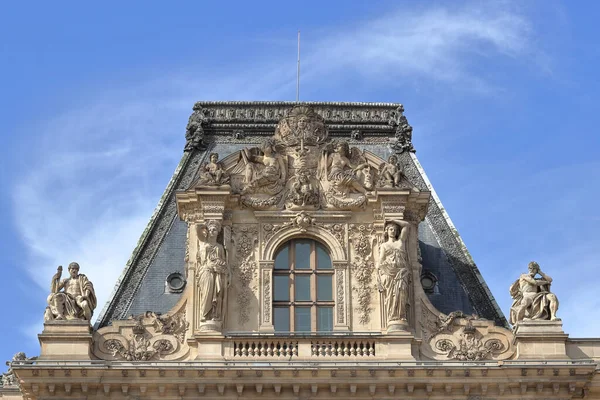 Architectural Fragment Louvre Palace Building Paris France — Stockfoto
