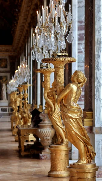 Versailles France June 2019 Interior Decorations Hall Mirrors Versailles Palace —  Fotos de Stock