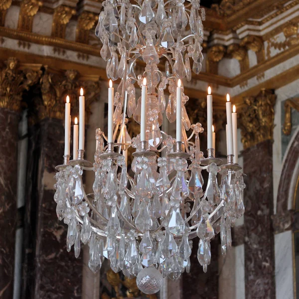 Versailles France June 2019 Candelabra Hall Mirrors Versailles Palace Chateau — 스톡 사진