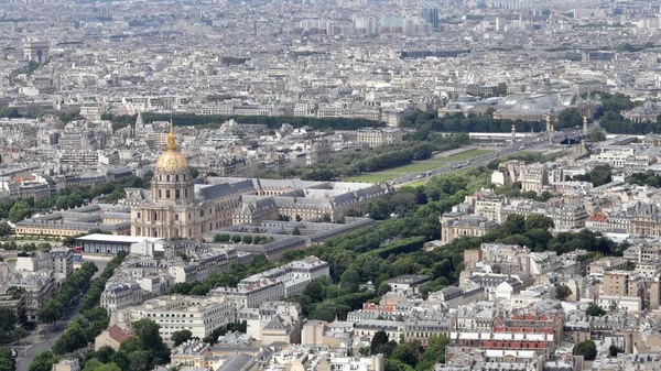 Aerial View Paris Les Invalides Center — Stockfoto