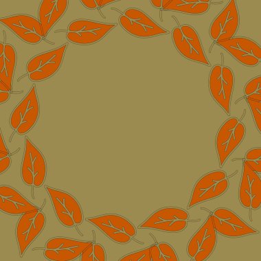 Portakal yapraklarının kusursuz desenleri ve kopyalanmış uzayı. Yüksek kalite fotoğraf