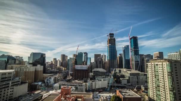 Outstanding Day Night Time Lapse Shot San Francisco Skyline Skyscrapers — Stok video