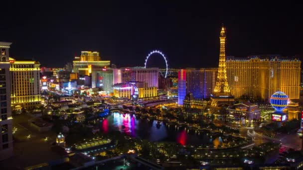 Impresionante Lapso Tiempo Las Vegas Noche Día — Vídeos de Stock