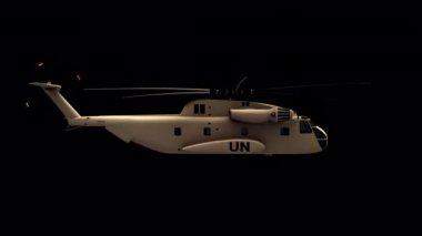 United Nations Helicopter (Sikorsky) animation