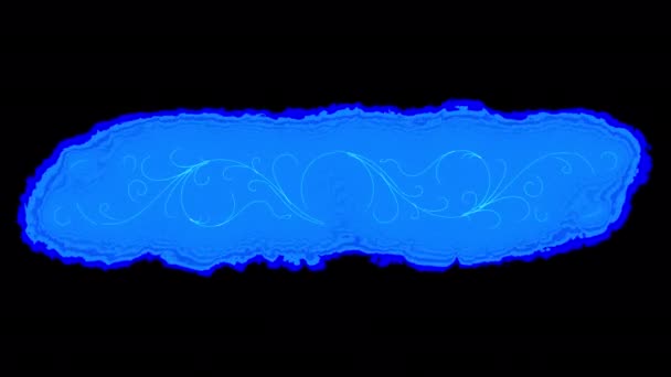 Smoky Neon Shape Animation Transparent Background — ストック動画