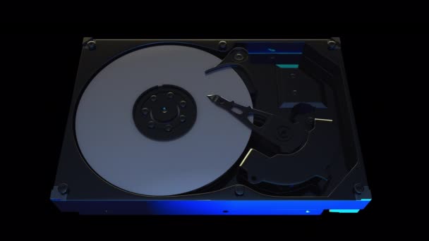 Hard Disk Drive Working Animation — Stockvideo