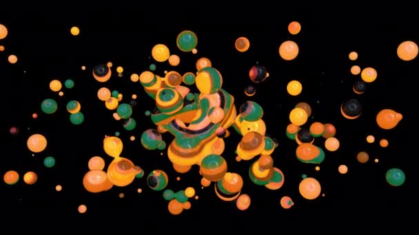 Lava Lamp Animation Transparent Alpha Background — Stock video