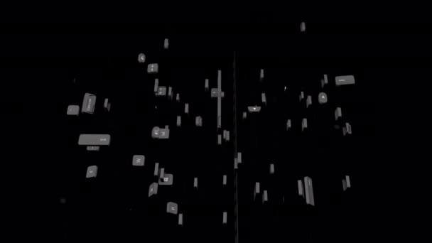 Animacja Montażu Klawiatury — Wideo stockowe