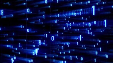 Dijital Bilgisayar Veri arkaplan video canlandırması