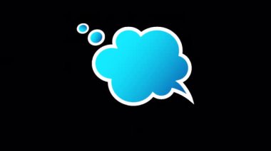 Light green speech bubble with transparent (alpha) background